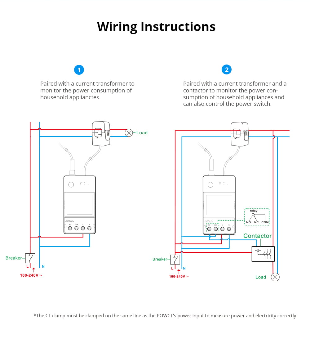 SONOFF POW Ring Smart Power Meter POWCT