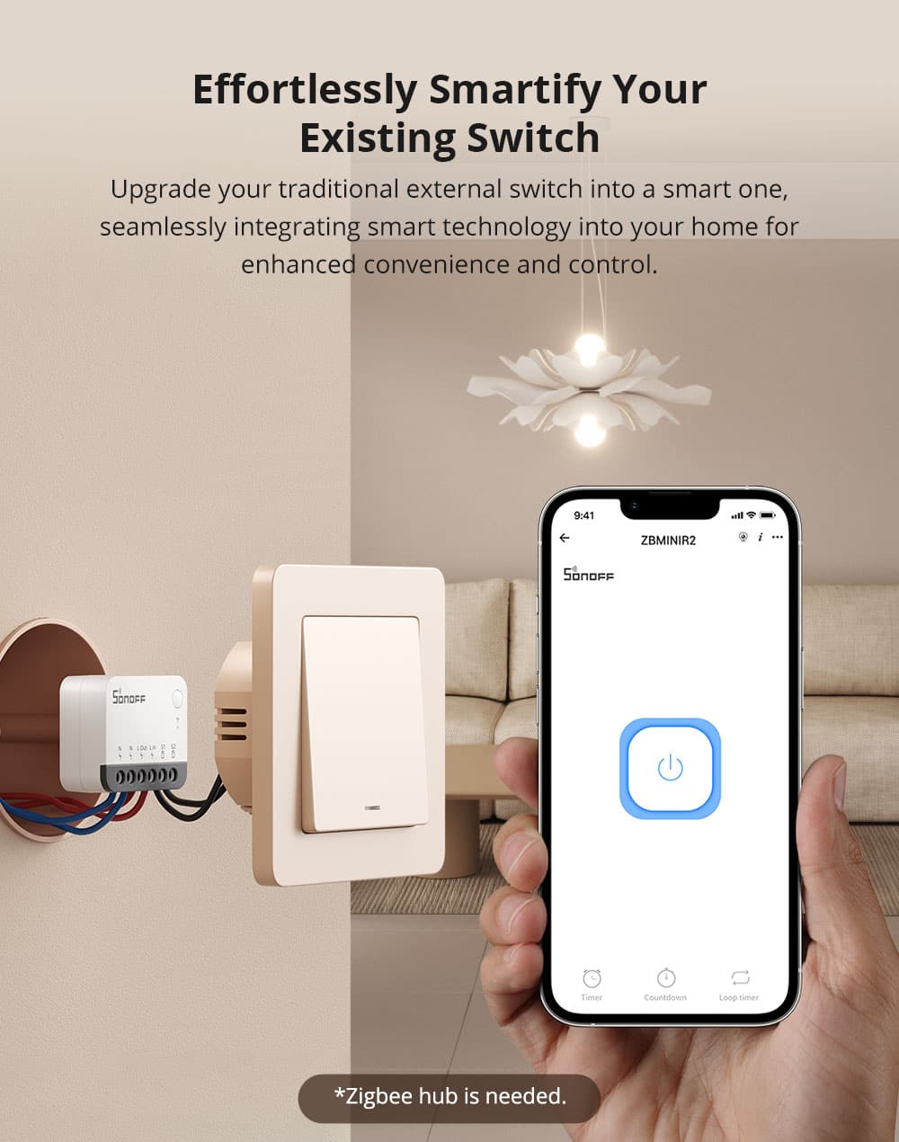 SONOFF ZBMINI R2 Extreme Zigbee Smart Switch (Neutral Wire Required)