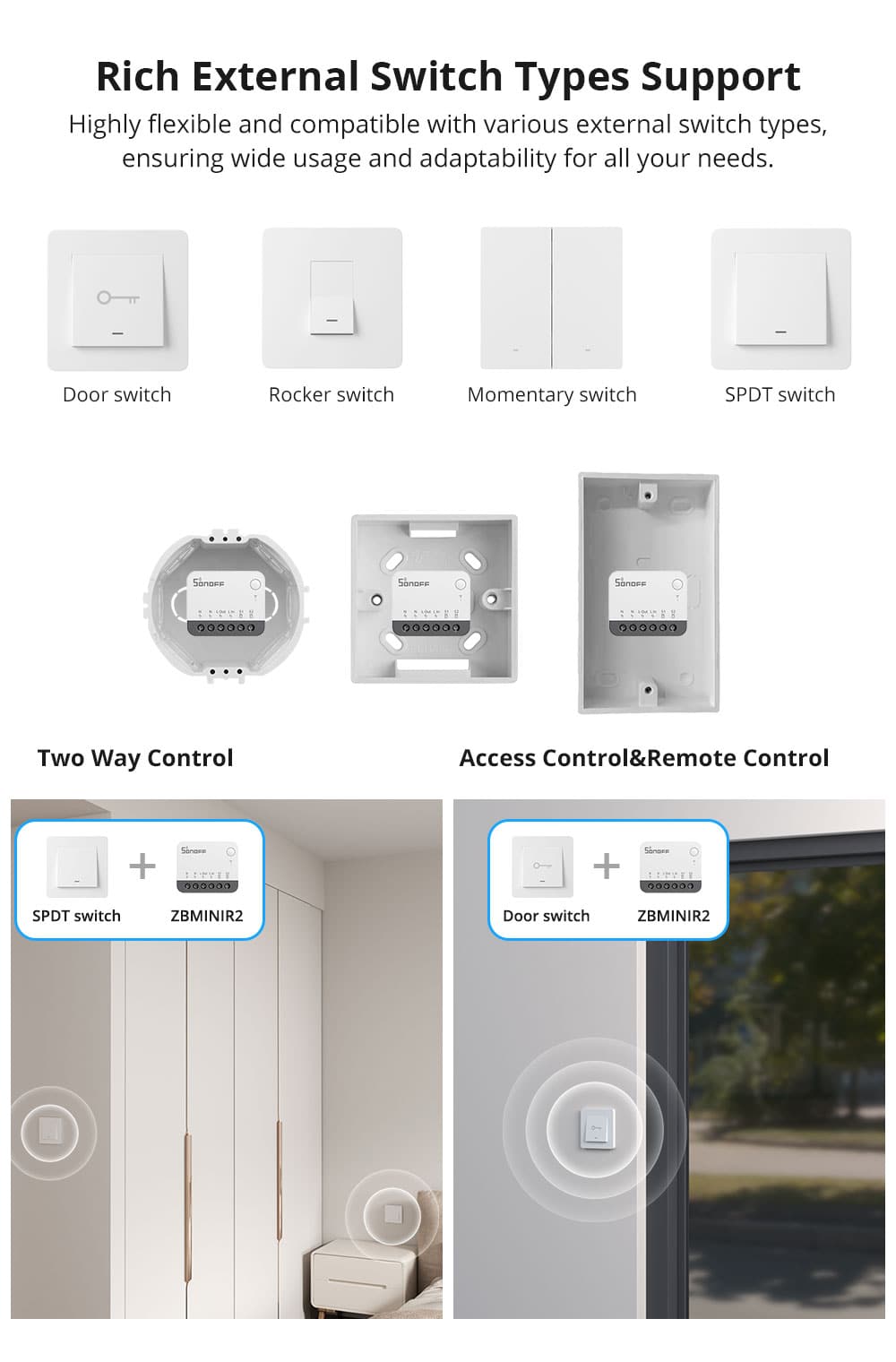 SONOFF ZBMINI R2 Extreme Zigbee Smart Switch (Neutral Wire Required)