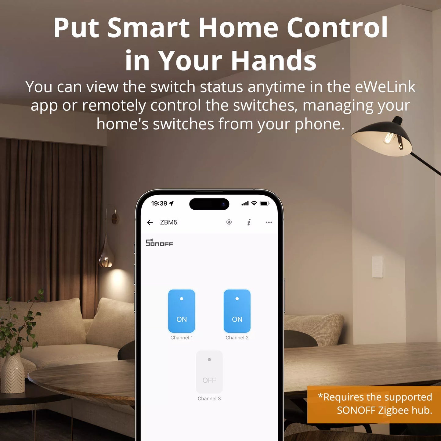 SONOFF Zigbee Smart Wall Switch ZBM5 – No Neutral