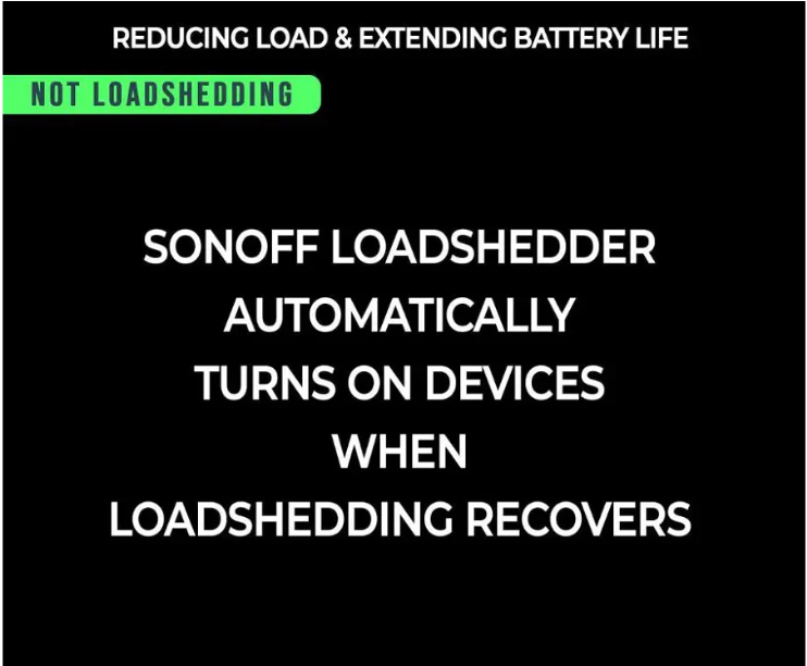 SONOFF LOADSHEDDER GENUINE