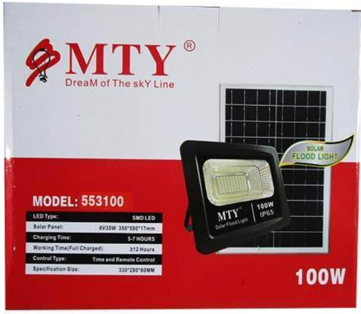 100w Solar LED Flood Light
