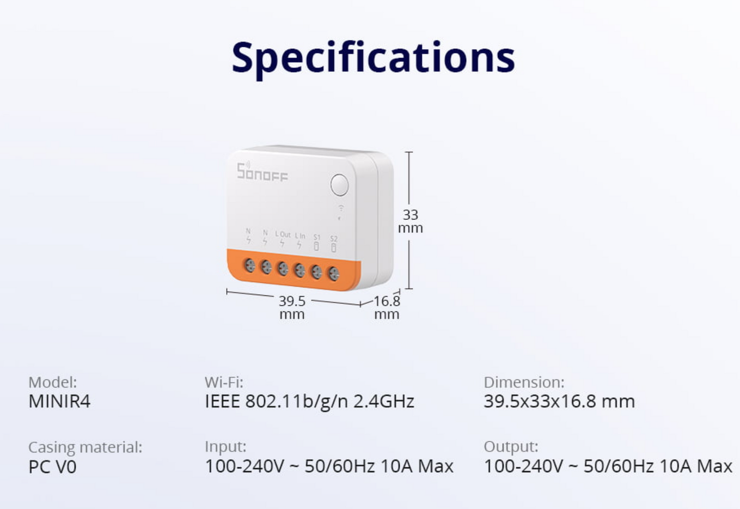 Sonoff Mini R4 – Extreme Wi-Fi Smart Switch