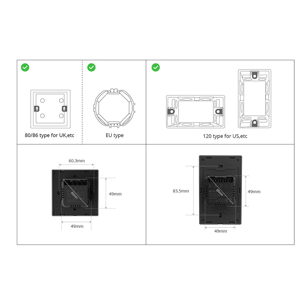 SONOFF M5 US WiFi Wall Switches