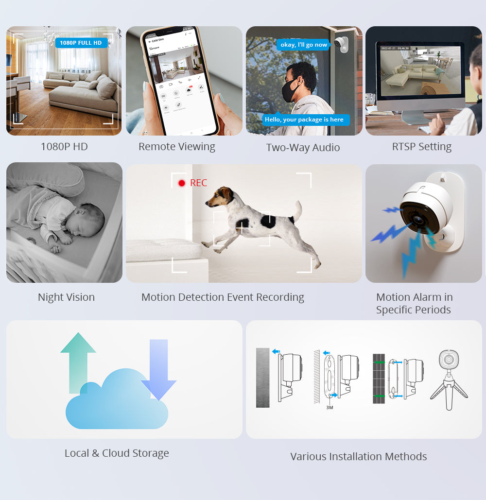 SONOFF CAM Slim Wi-Fi Smart Security Camera