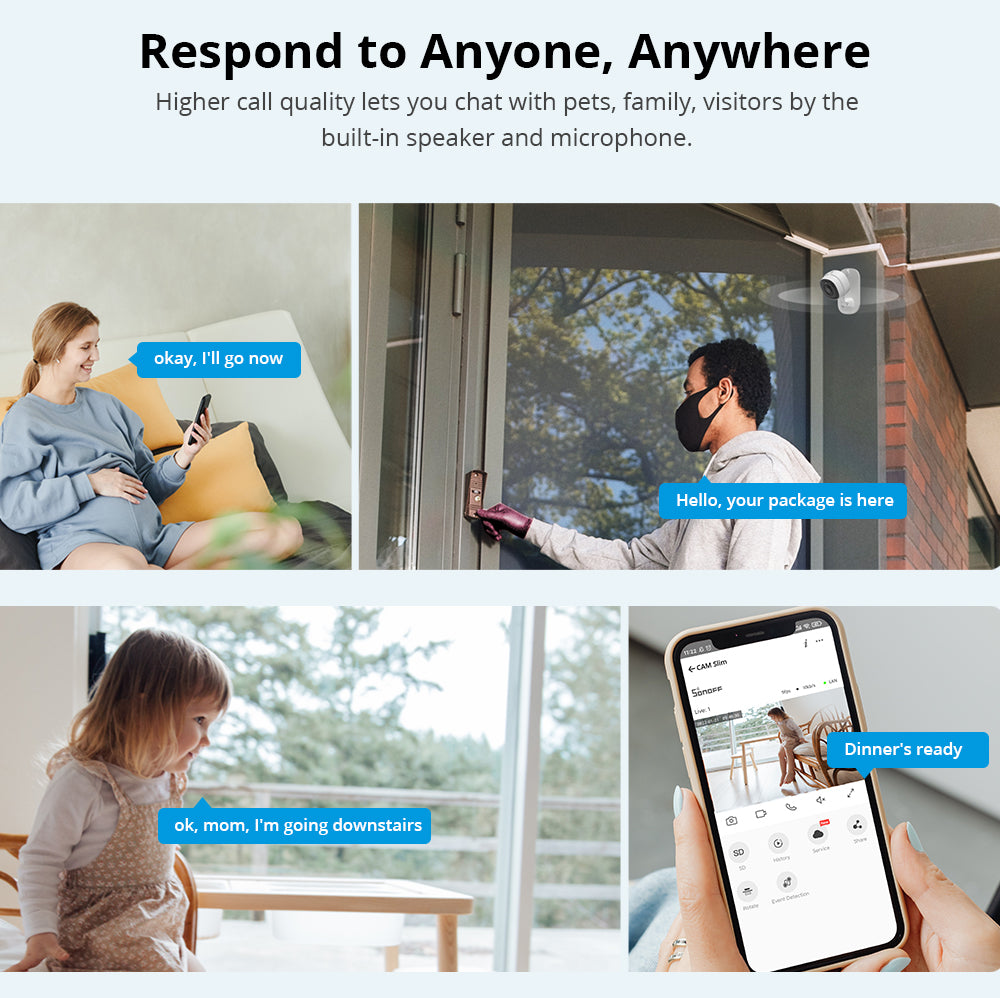 SONOFF CAM Slim Wi-Fi Smart Security Camera