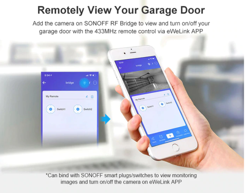 SONOFF GK-200MP2-B Wi-Fi Wireless IP Security Camera
