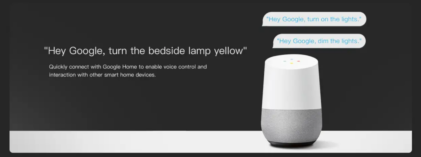 Yeelight LED Bedside Lamp D2 - RGB Coloured Smart Light Small & Versitile
