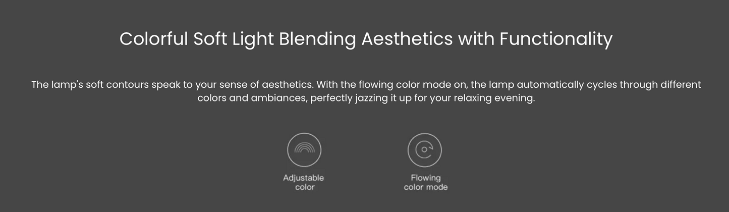 Yeelight LED Bedside Lamp D2 - RGB Coloured Smart Light Small & Versitile