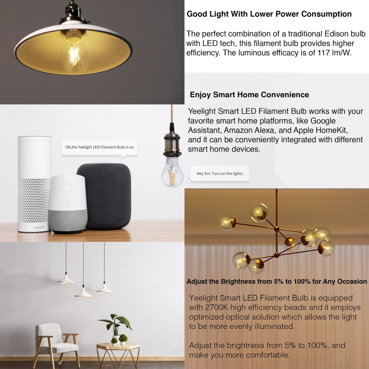 Yeelight LED Filament Bulb E26/E27