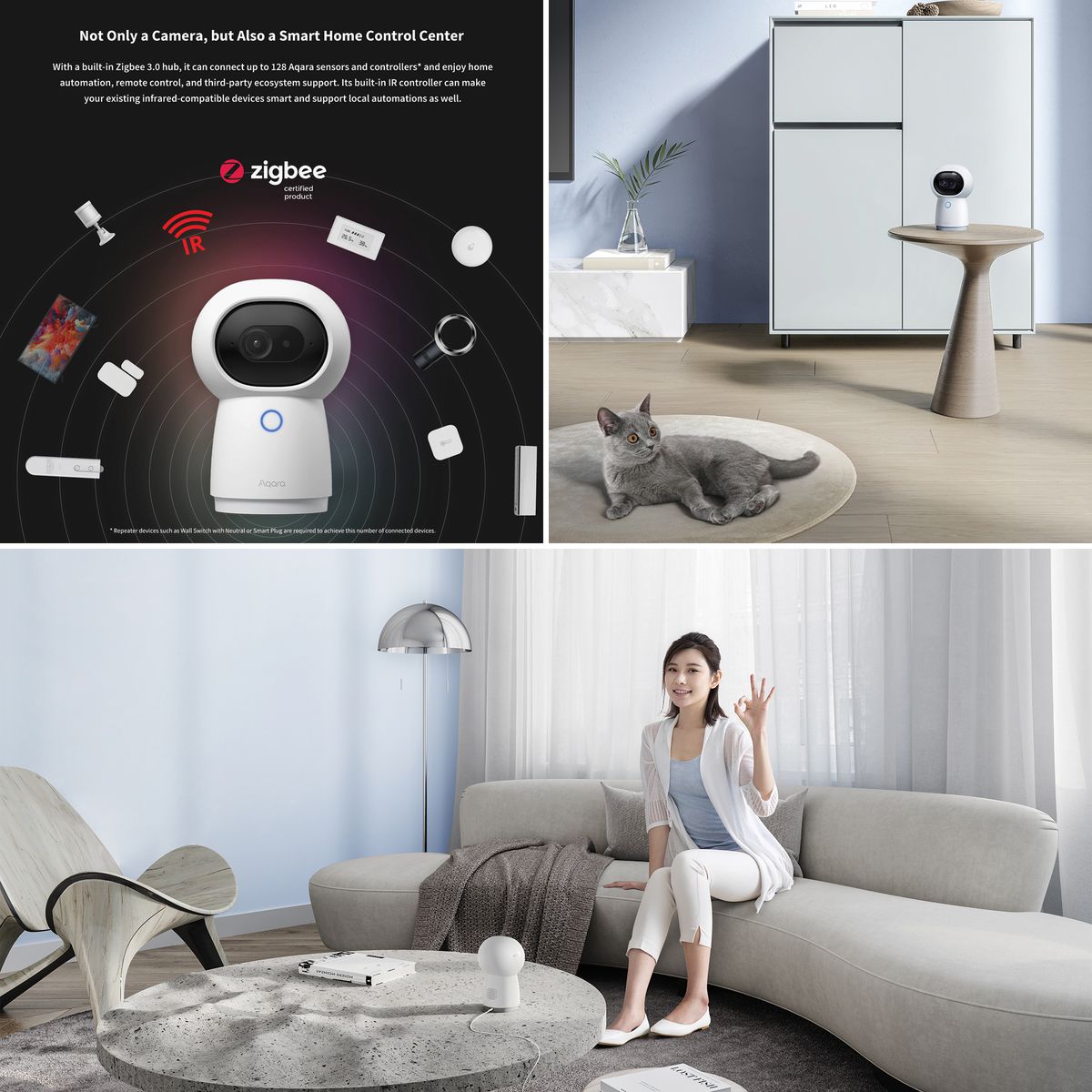 Aqara Camera Hub G3 - Apple HomeKit Secure Video, 2K, 360 FoV, Night Vision, Zigbee 3.0