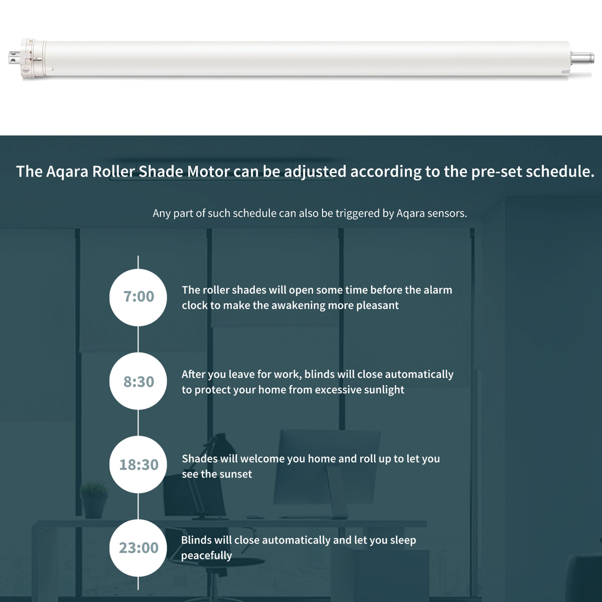 Aqara Smart Roller Shade Controller - Apple HomeKit - Requires Aqara Hub