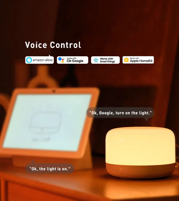 Yeelight LED Bedside Lamp D2 - RGB Coloured Smart Light Small & Versitile
