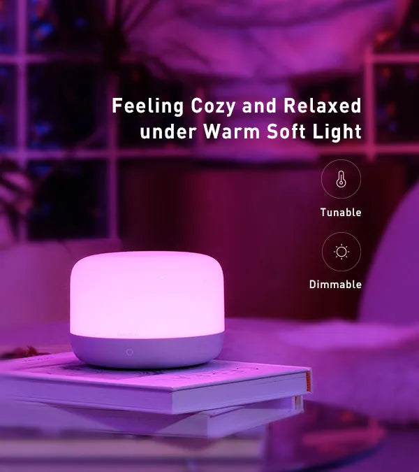 Yeelight LED Bedside Lamp D2 - RGB Coloured Smart Light Small & Versitile
