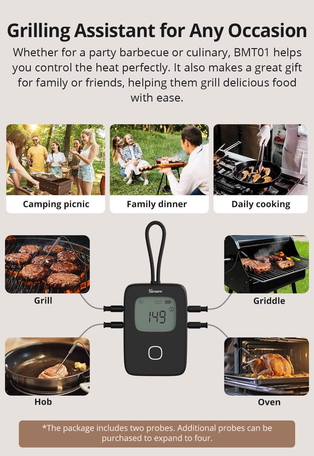 SONOFF BBQ Meat Thermometer | BMT01