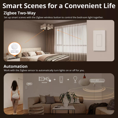 SONOFF Zigbee Smart Wall Switch ZBM5 – No Neutral
