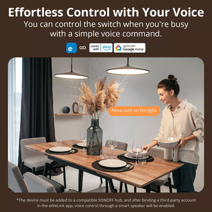 SONOFF Zigbee Smart Wall Switch ZBM5 – No Neutral