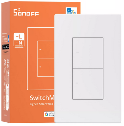 SONOFF Zigbee Smart Wall Switch ZBM5 – No Neutral