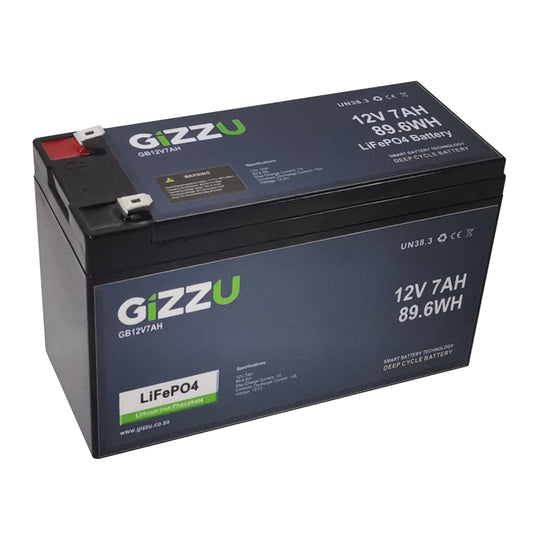 12v 7AH LifePO4 replacement battery