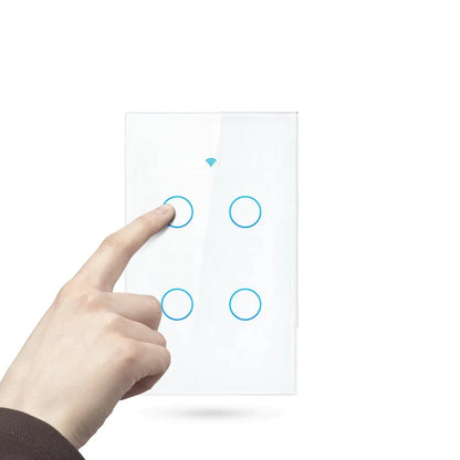 WIFI CONTROL SMART LIFE TUYA 4CH US LED NO NEUTRAL SMART SWITCH WITH RF433MHZ