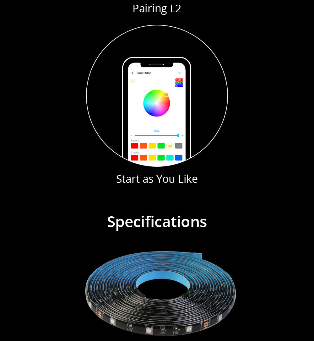 L2 Smart LED Light Strip kit 5M