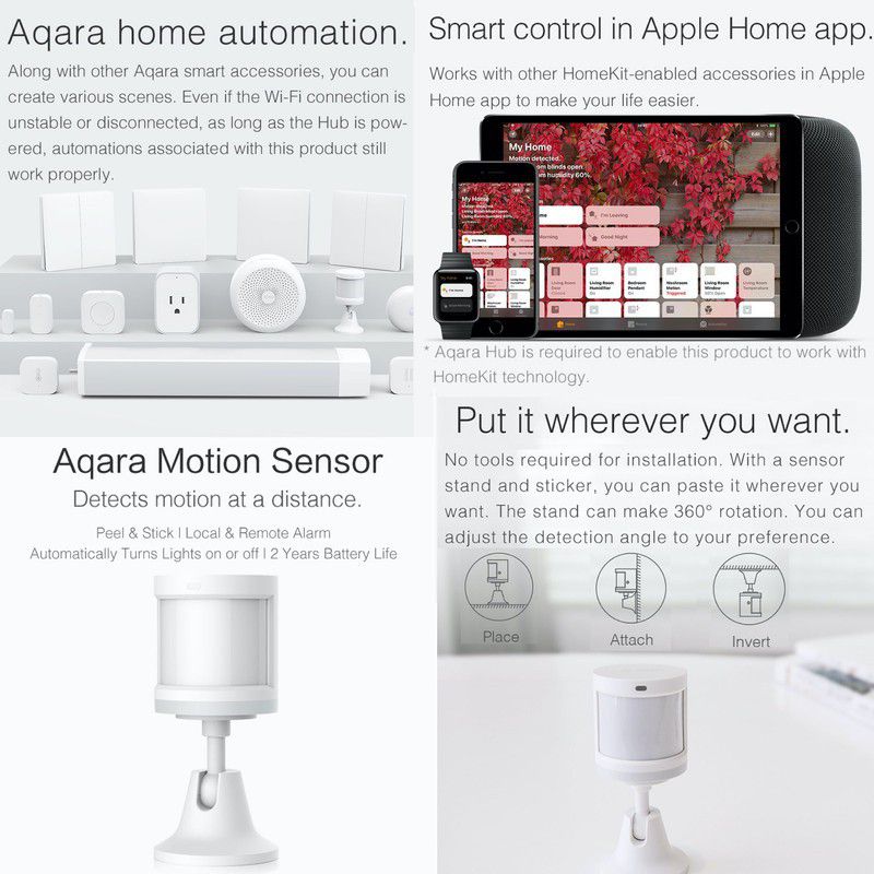 Aqara Motion Sensor - Smart Security & Home Automation (REQUIRES AQARA HUB)