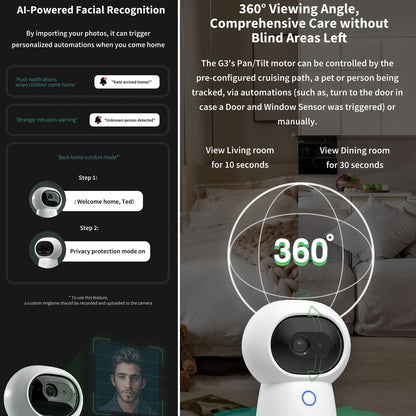 Aqara Camera Hub G3 - Apple HomeKit Secure Video, 2K, 360 FoV, Night Vision, Zigbee 3.0