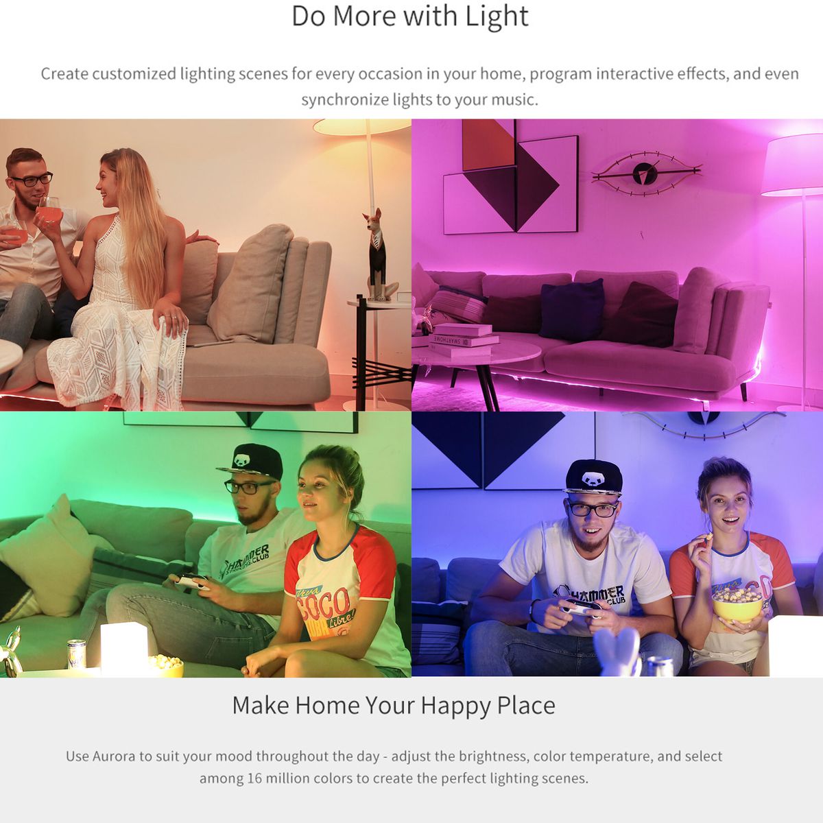 Yeelight LED Lightstrip 1S (EU Plug) - Smart 2m Long Expandable