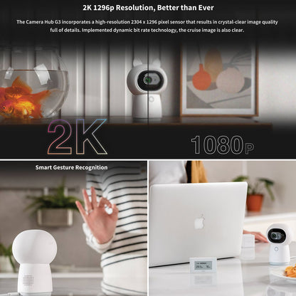 Aqara Camera Hub G3 - Apple HomeKit Secure Video, 2K, 360 FoV, Night Vision, Zigbee 3.0