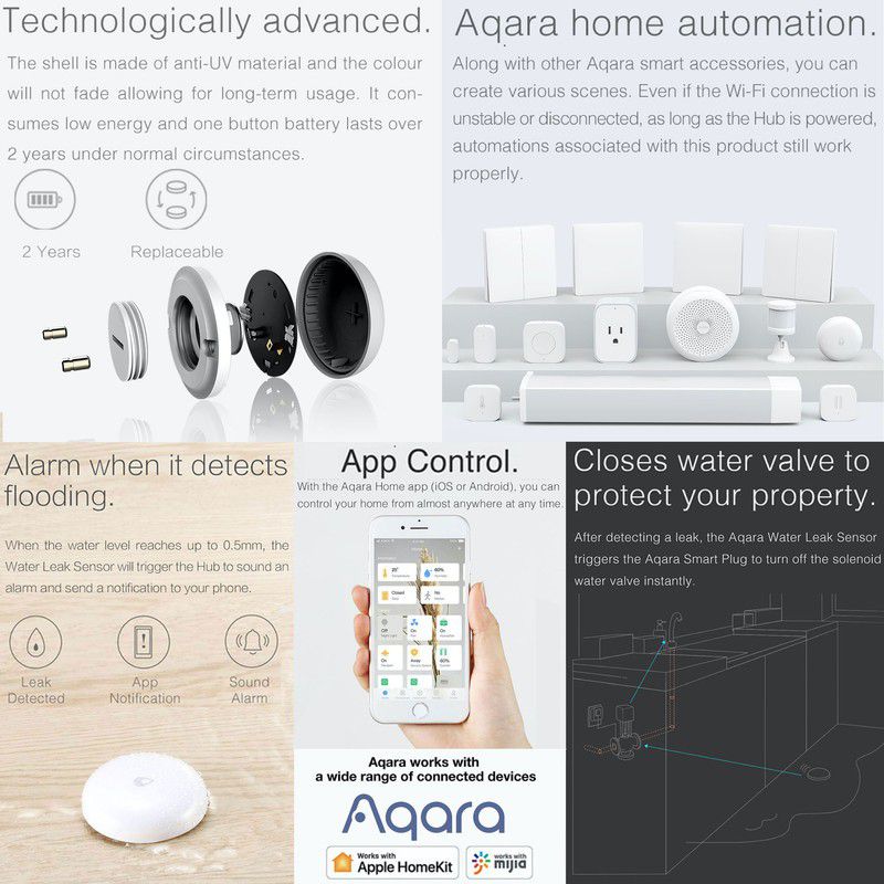Aqara Water Leak Sensor - Security & Home Automation – System Go