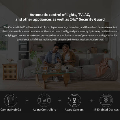 Aqara Camera Hub G3 - Apple HomeKit Secure Video, 2K, 360 FoV, Night Vision, Zigbee 3.0